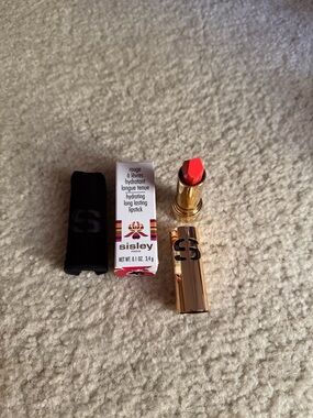Sisley Gold-Tube Hydrating Lipstick in Vibrant Coral
